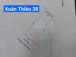 Đường mt 5m5 xuân thiều 38 cạnh mikazuki. s= 70m2 ngang 5m giá rẻ 4.1 tỷ bằng đất kiệt.