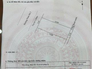 Đất đường 5m5 nam an 1 cách biển mân thái 100m. s= 72.8m2 ngang 5.2m giá 8.8tỷ