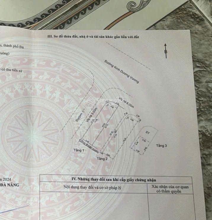 Nhà 3 tầng góc 2 mặt tiền kinh dương vương gần hồ tùng mậu. s= 102m2 giá 13.5 tỷ