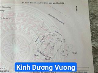 Nhà 3 tầng góc 2 mặt tiền kinh dương vương gần hồ tùng mậu. s= 102m2 giá 13.5 tỷ