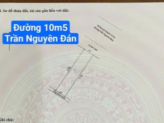 Đất mặt tiền đường 10m5 trần nguyên đán, gần hồ tùng mậu. s= 94m2 giá 7.49 tỷ bớt lộc