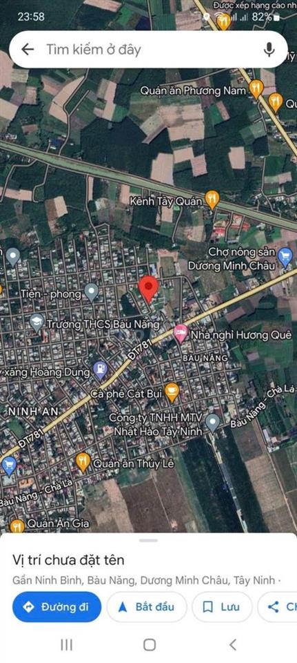 Bán đất xã Bàu Năng, Huyện Dương Minh Châu, Tây Ninh giá rẻ