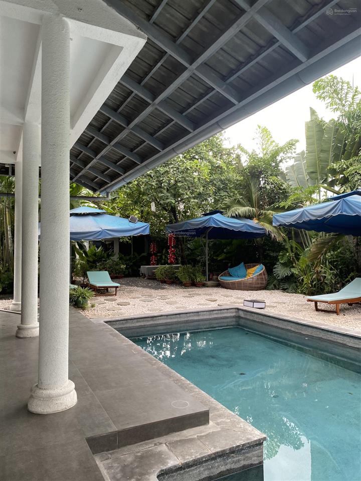 Bán villa 800m2 có hồ bơi style bali  gần sông sài gòn view nhìn về đảo bình quới