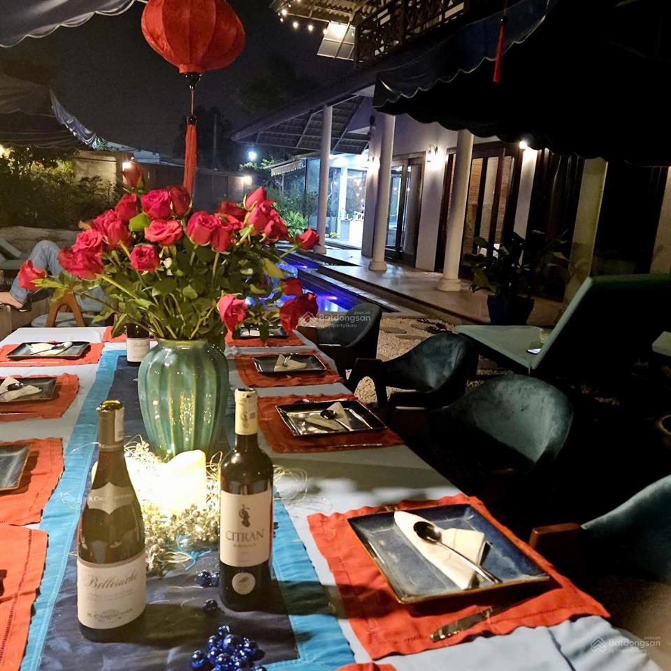 Bán villa 800m2 có hồ bơi style bali  gần sông sài gòn view nhìn về đảo bình quới