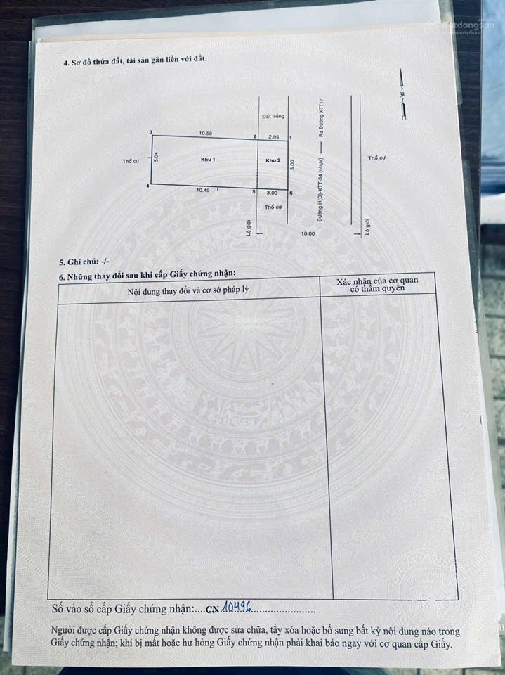 Chính chủ bán đất gần chợ xuân thới thượng, bà điểm 5m x 14m giá 3,1 tỷ