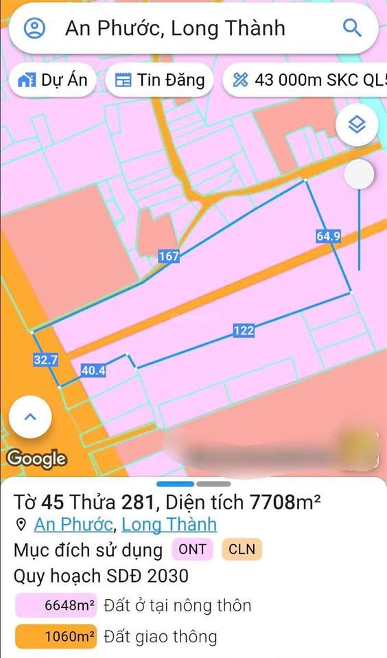 Siêu phẩm đầu tư 1ha mặt tiền quốc lộ 51 ngã 3 thái lan chỉ 9 triệu/m