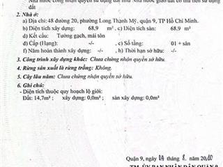 Bán nhà mặt phố tại mặt tiền, đường số 20, quận 9, 14,9 tỷ, 185m2 view đẹp uy tín