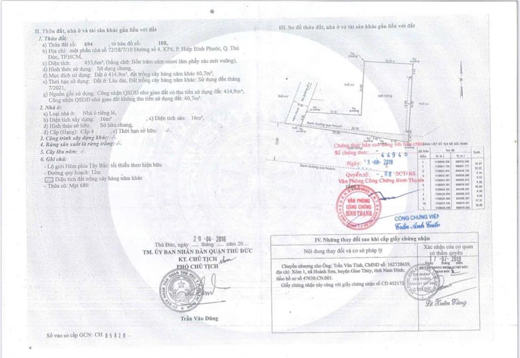 Bán đất tại đường số 4, hiệp bình phước, thủ đức, 22 tỷ, 455 m2, giá ưu đãi uy tín