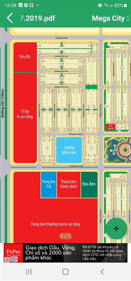 Cần bán đất dự án mega city 2 nhơn trạch, đồng nai