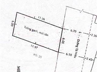 Hẻm 8m tô hiệu  tân phú, 6x12m, cấp 4, giá 7,2 tỷ.
