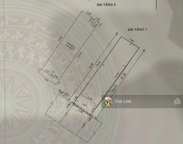 Hẻm lê trọng tấn  tân phú, 4,9x19m, 1 trệt 1 lầu, giá 9,8 tỷ tl.