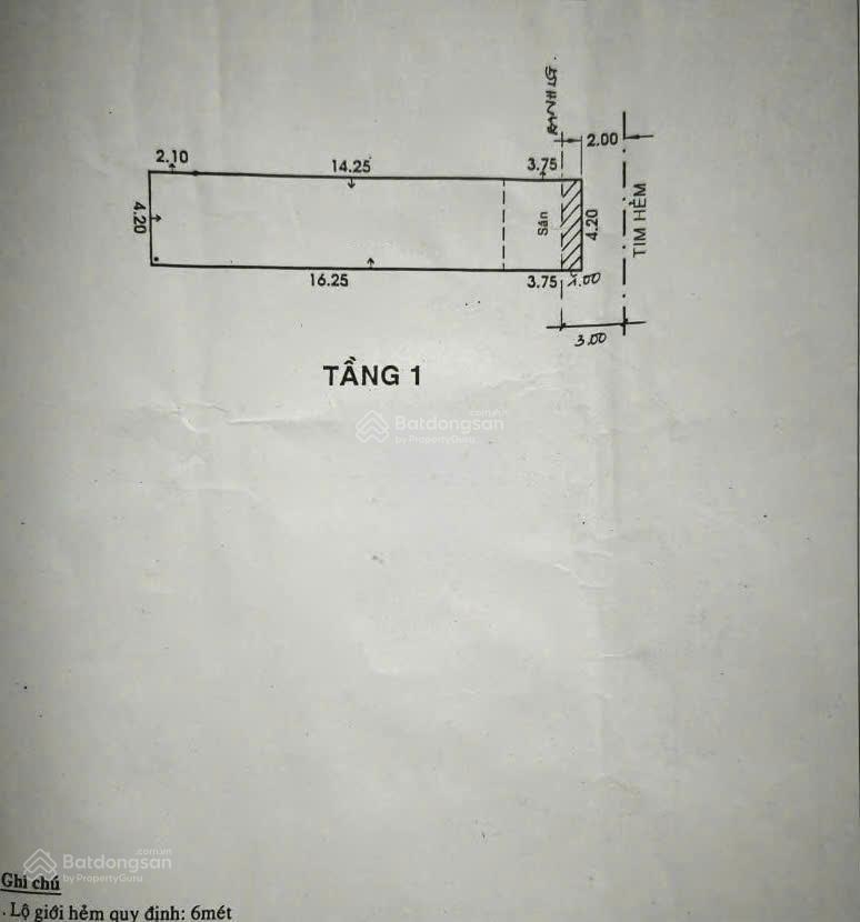 Hẻm lũy bán bích  p. phú thọ hòa, 4,2x20m, cấp 4, giá 8,9 tỷ tl