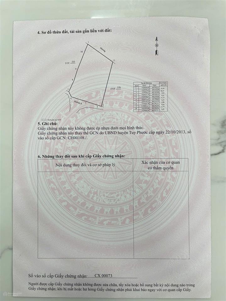 Bán 2 miếng đất tại quảng vân, phước thuận, tuy phước. diện tích 7x40 giá 1tỷ2, 14x40 giá 2tỷ4.