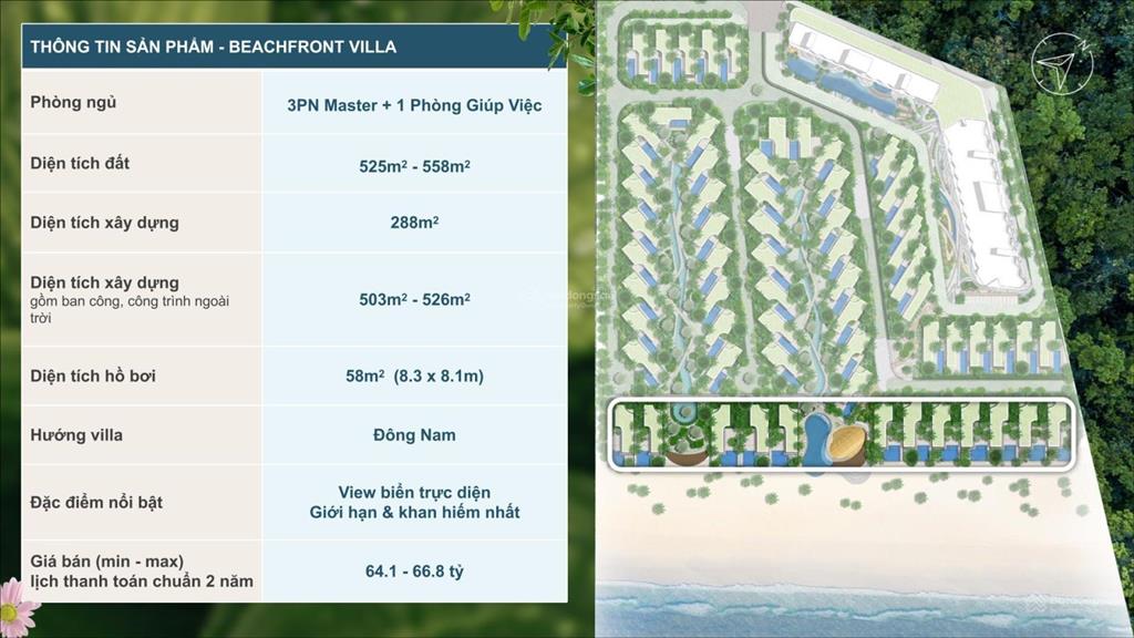 25 tỷ sở hữu ngay biệt thự mặt biển hồ tràm, dtđ 525m2, tặng thẻ golf nhà có sẵn casino, 0936 122 ***