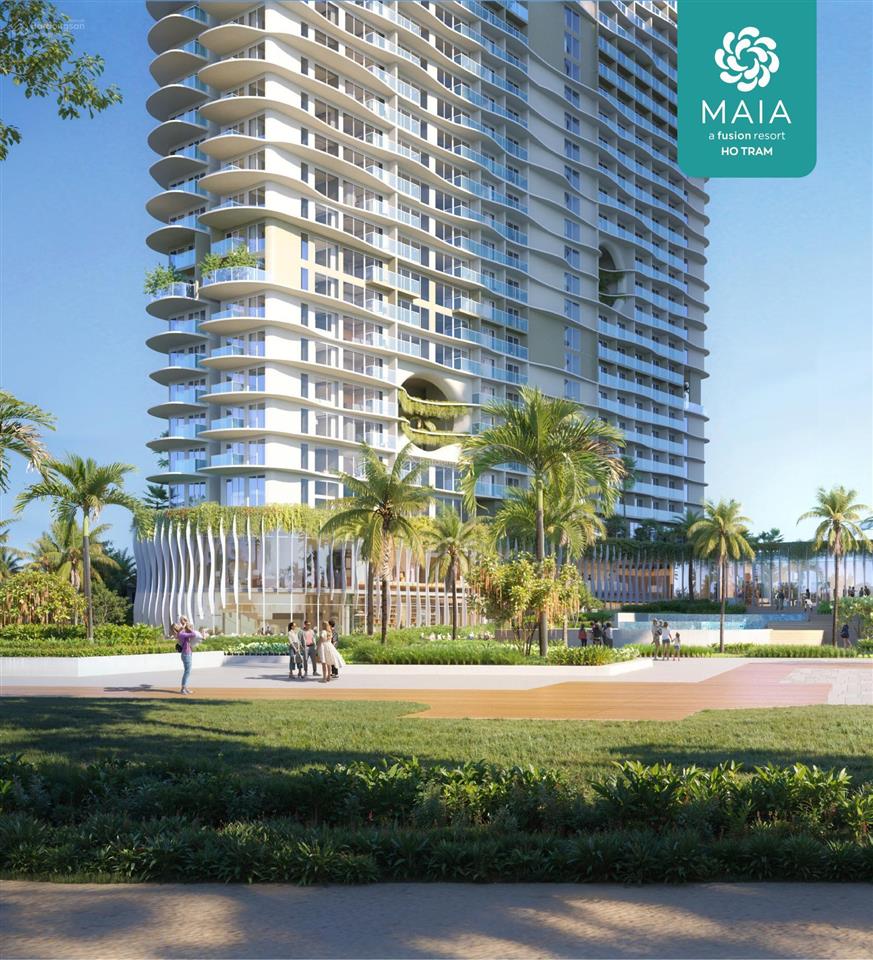 Chỉ 1,2 tỷ sở hữu ngay căn hộ mặt biển maia hồ tràm có sẵn sân golf 86ha, casino the grand hồ tràm