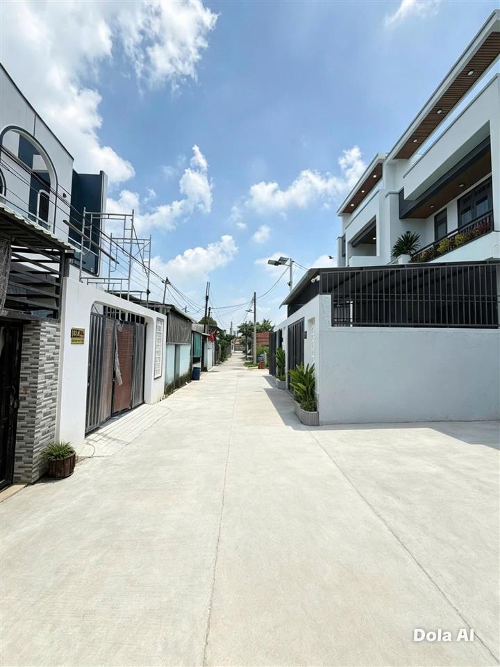 Bán nhà mới xây, 1 trệt 1 lầu, 5x23m, sau lưng chợ gò hưu, giá 2 tỷ 950, mỹ hạnh nam, đức hòa