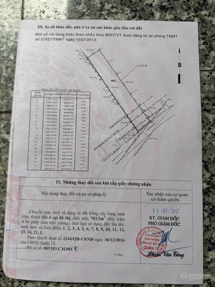 Bán nhà mặt phố tại 186 thạnh lộc 15, 54,999 tỷ, 889m2, mặt tiền 13m