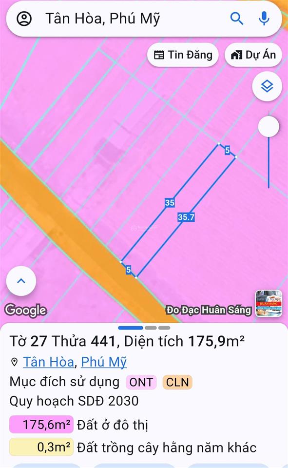 Giảm 400tr ra nhanh trong tháng. lô đất phường tân hòa, tp phú mỹ, brvt. sổ riêng, thổ cư