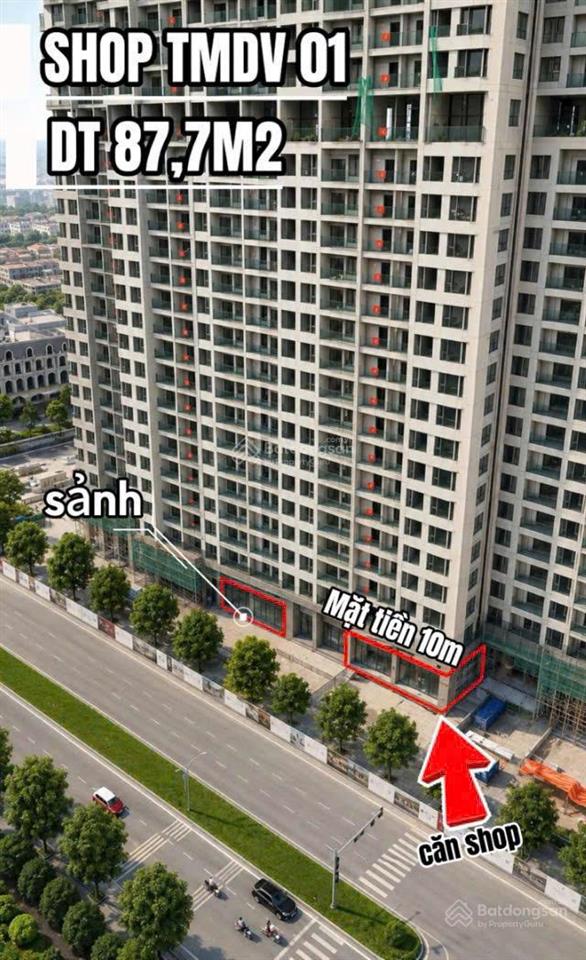 Căn shop chân đế giá tốt vinhomes ocean park 1, dòng tiền thuê 60tr/tháng