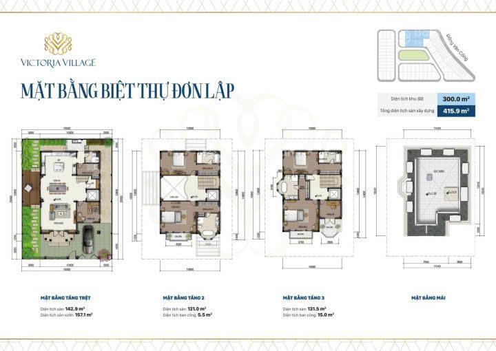Cần tiền bán gấp biệt thự đơn lập view công viên nội khu giá tốt