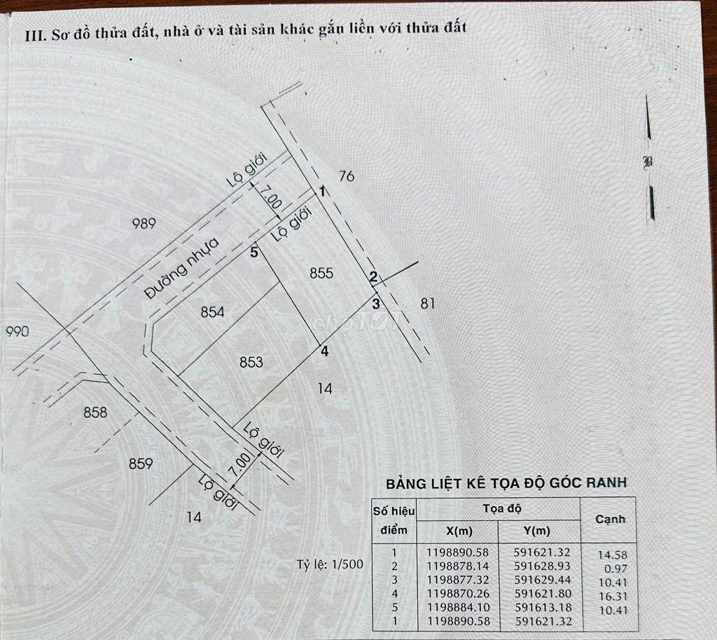 Bà Điểm 4 (10.5x16.5) Đường ô tô Giá tốt 