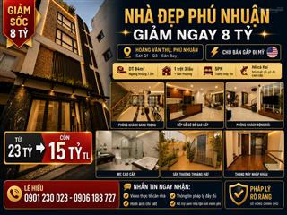 Bán nhà riêng tại hoàng văn thụ, 15 tỷ, 84 m2, 5pn, 7wc, giá cực chất!