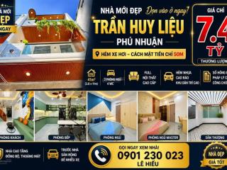 Bán nhà riêng tại trần huy liệu, 7,4 tỷ, 41m2, 4pn, 3wc, 3 tầng