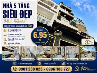 Nhà 5 tầng siêu đẹp phú nhuận giá chỉ 6.** tỷ