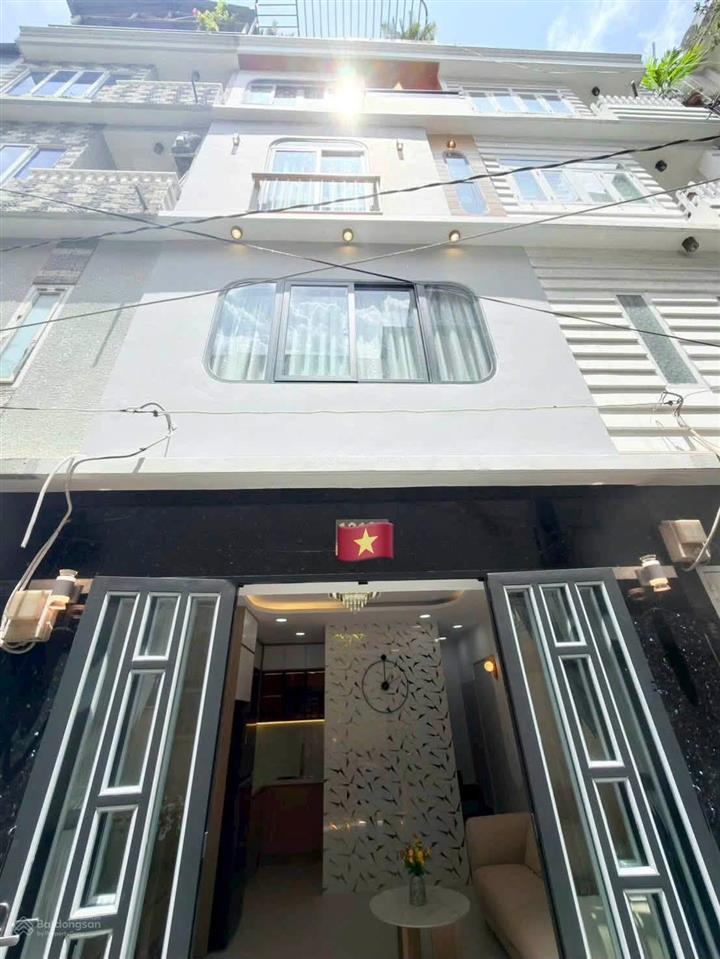 Nhà 4 tầng hẻm nhựa xe hơi bình thạnh, cách mặt tiền nguyễn văn đậu chỉ 30m, ngay chợ cây quéo.