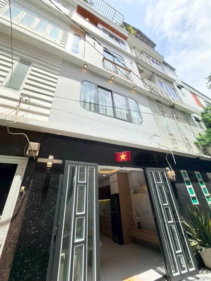 Nhà 4 tầng hẻm nhựa xe hơi bình thạnh, cách mặt tiền nguyễn văn đậu chỉ 30m, ngay chợ cây quéo.