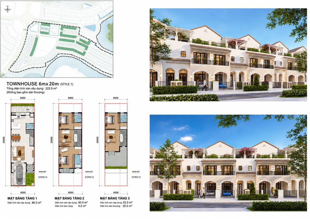 Chỉ 4.5 tỷ sở hữu nhà phố góc view sông 6x20m  elite 2 aqua city  0908 457 ***
