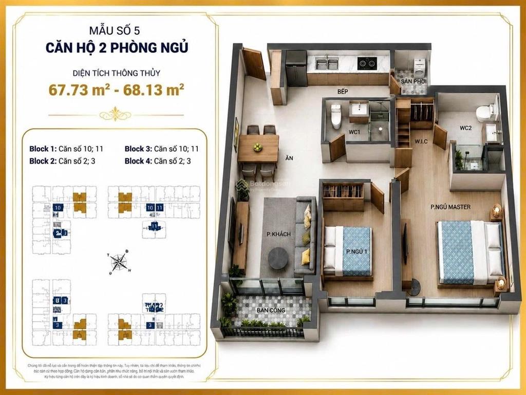 Bán căn góc 2pn victoria village 68m, giá 6,9 tỷ full phí  0908 457 ***