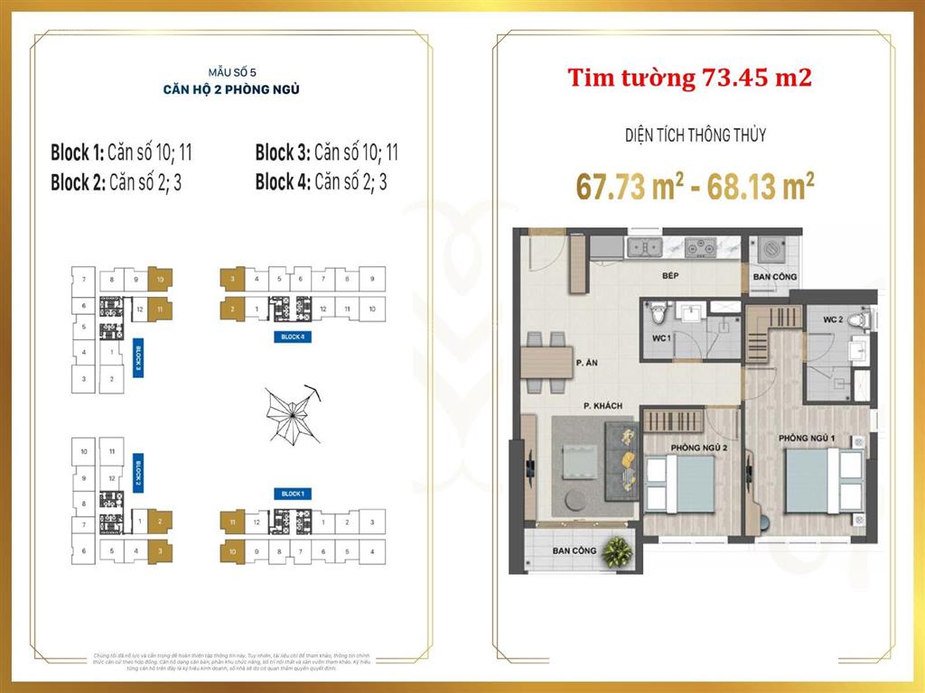 Bán gấp! căn hộ 2pn/2wc, 73m2, giá 6 tỷ 900 bao hết phí, sắp nhận nhà cơ bản   0908 457 ***