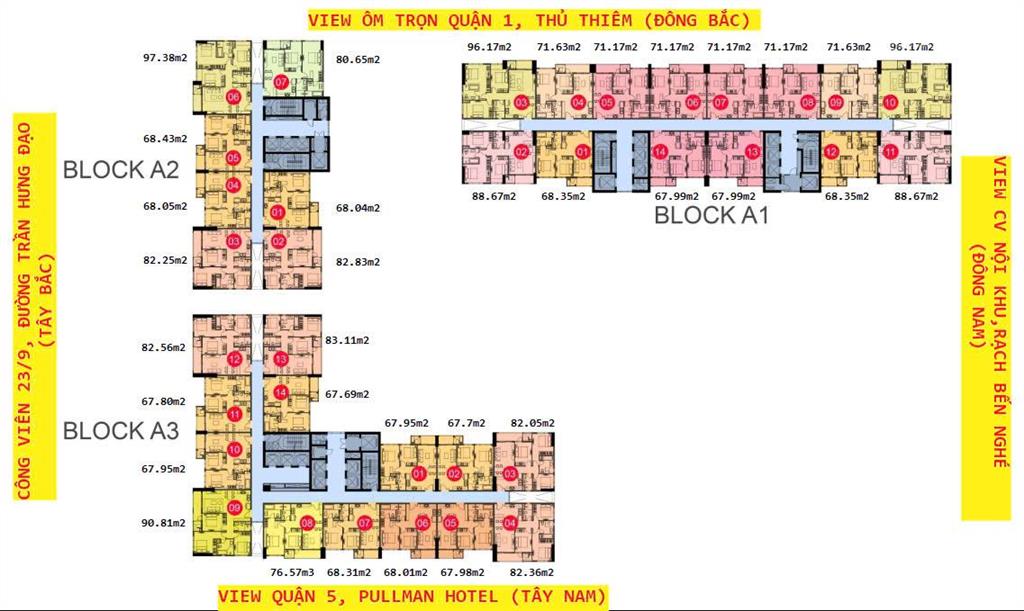 The grand manhattan a3 căn 2pn 68m², giá 15 tỷ bao thuế phí, trung tâm sài gòn |  0908 457 48!