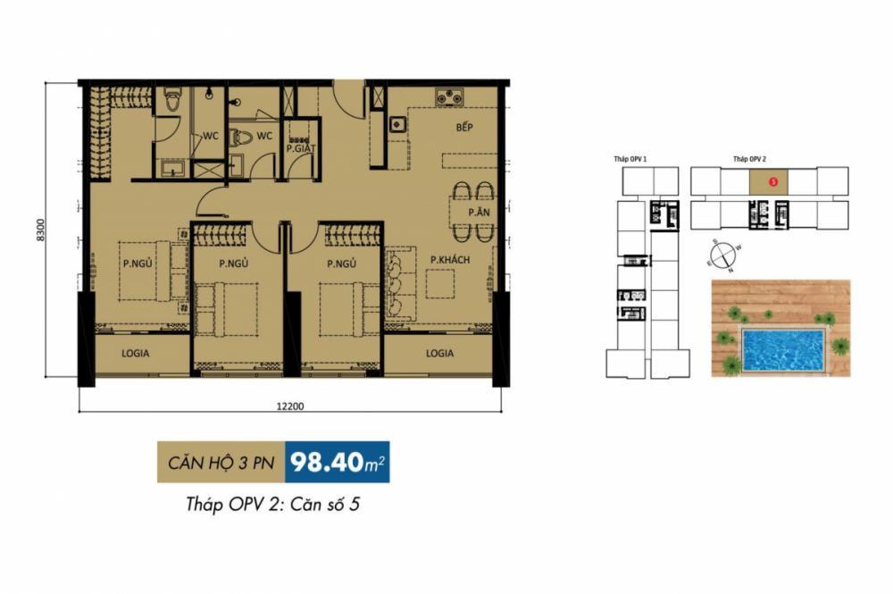 Hàng hot! bán căn hộ 3pn98m2 thanh toán 8.5 tỷ nhận nhà, toà orchard parkview  novaland phú nhuân