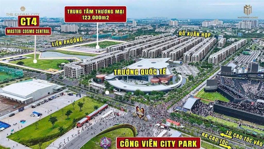 Mở bán đợt 1 căn hộ masteri cosmo central, view nhạc nước  biểu tượng mới của quận 2, sát bên tttm
