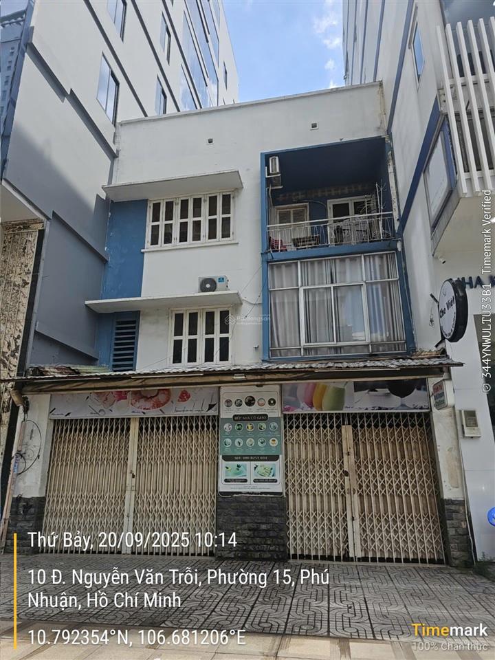 Mt số 12 nguyễn văn trỗi, p15, phú nhuận dt 7,6x14m + 3 lầu. giá 62 tỷ