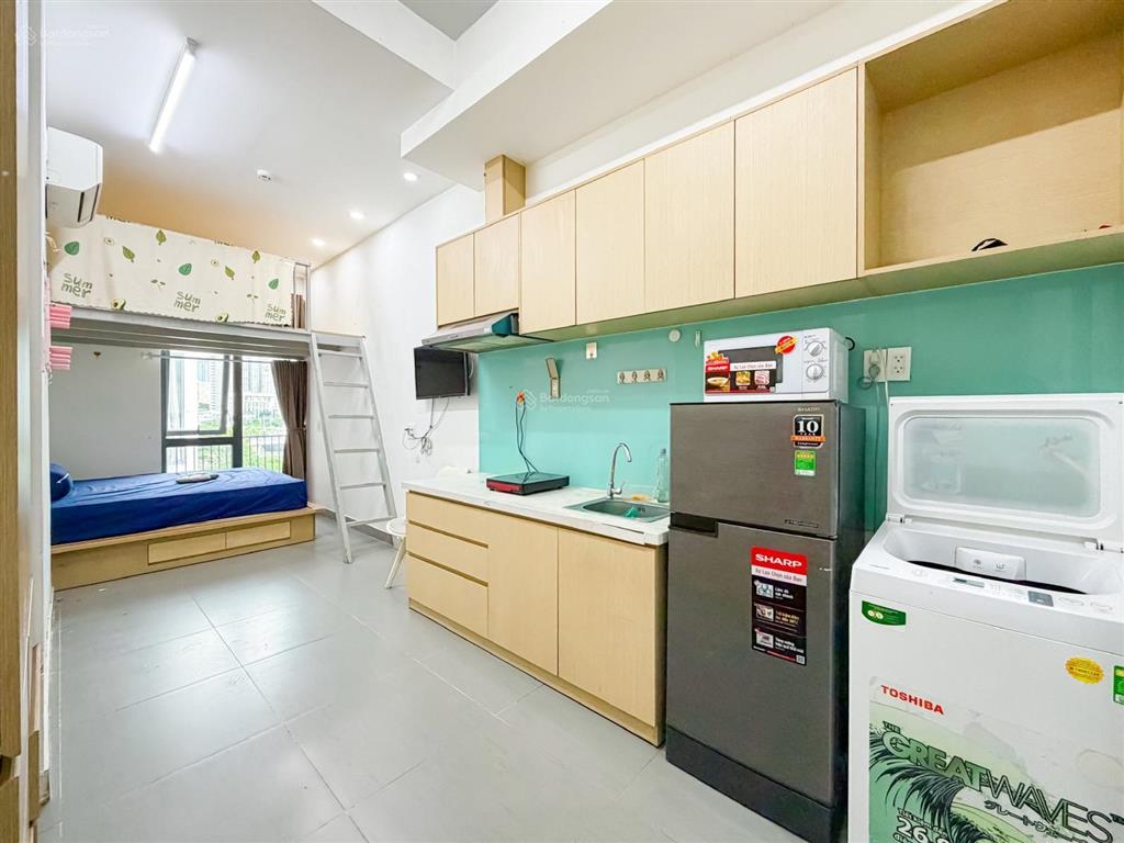 Căn hộ gần cầu nguyễn văn cừ, full nt  máy giặt riêng, ưu đãi sinh viên 500k, giữ phòng t7