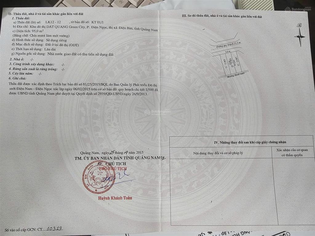 Lô đất 3 mặt tiền khu đô thị đẳng cấp 5 sao