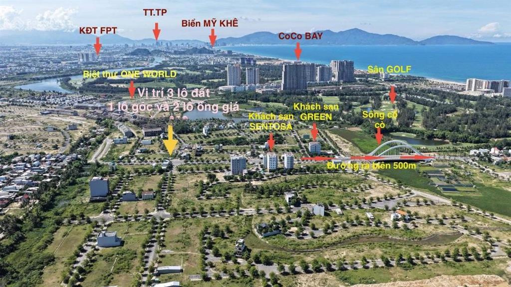 Lô đất 3 mặt tiền khu đô thị đẳng cấp 5 sao