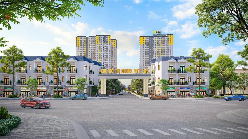 Nhà phố 1 trệt 2 lầu 1 tum, giá 3,5 tỷ tt 20% nhận nhà tại kdt 15ha bcons city life tân uyên tphcm