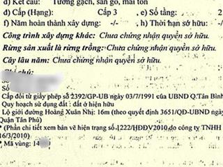 Ngộp,cần bán nhà mặt tiền gần âu cơ. 4,3x 20, nở hậu 7m, 8,5 tỷ tl
