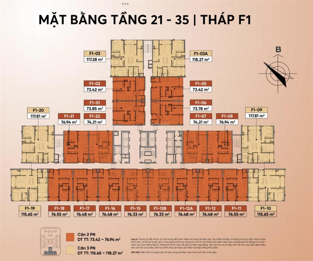 Căn góc 3pn the flame vine của hinode royal park view bể bơi, 118m2, chỉ 978tr ký hđ, giá 74,8tr/m2