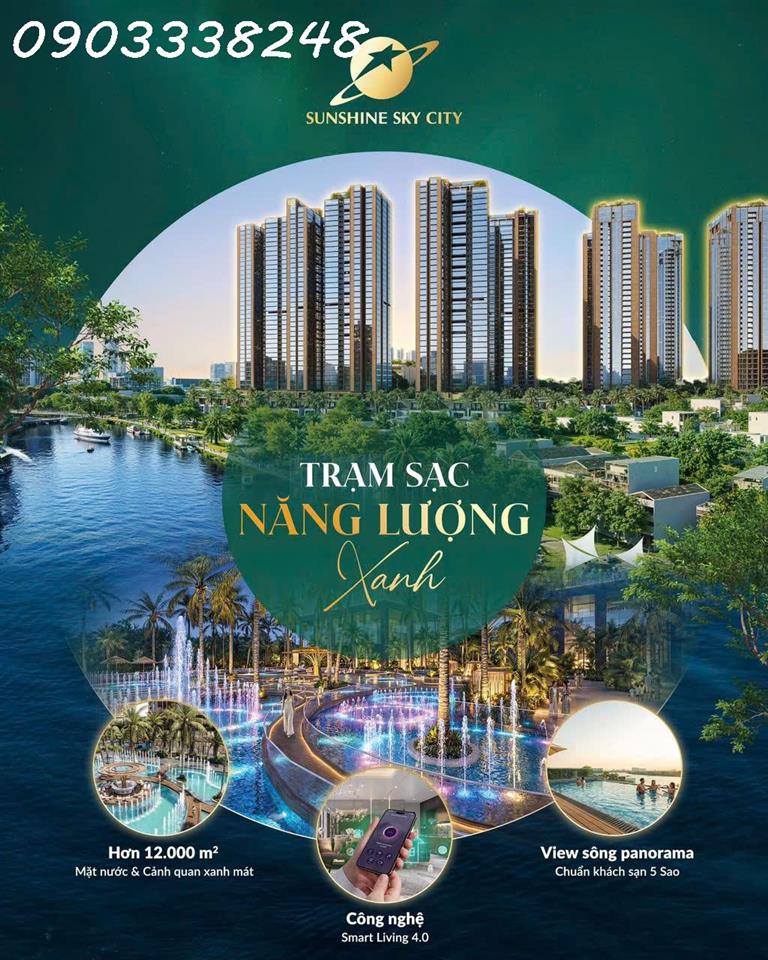 Nhận giữ chỗ căn hộ cao cấp tòa V8, V9 sunshine sky city giá từ 98 triệu/m2, hưởng 1%
