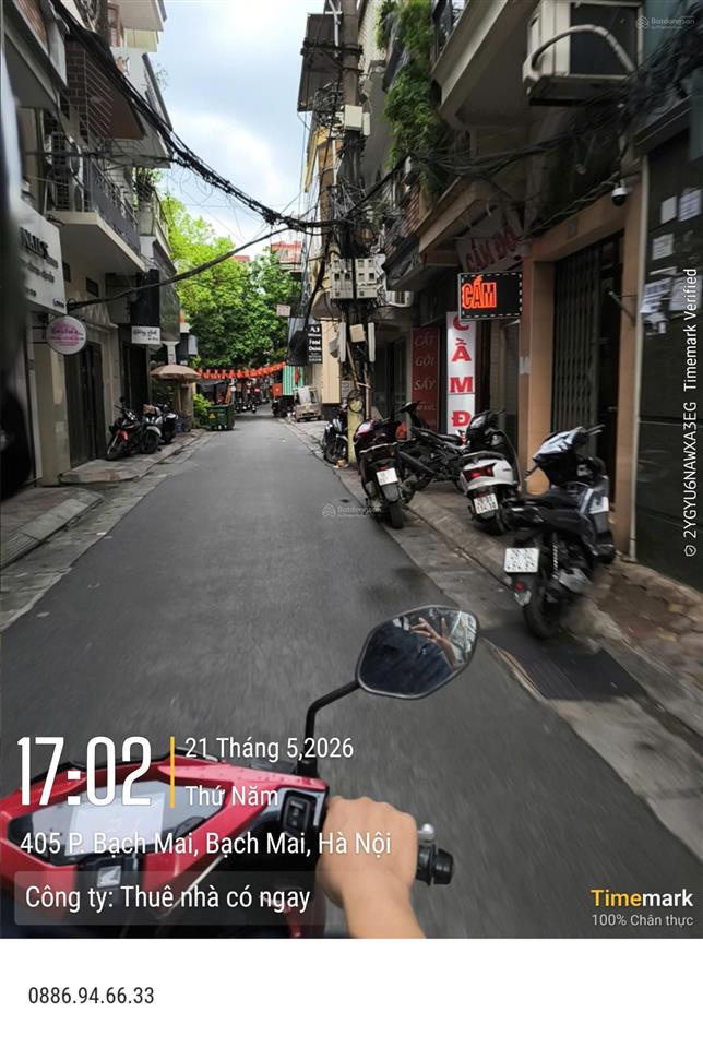 Bán nhà riêng tại bạch mai, 420 triệu/m2, 40m2, 4pn, 4wc, 4m mặt tiền ô tô đỗ cửa ngõ thông tứ tung