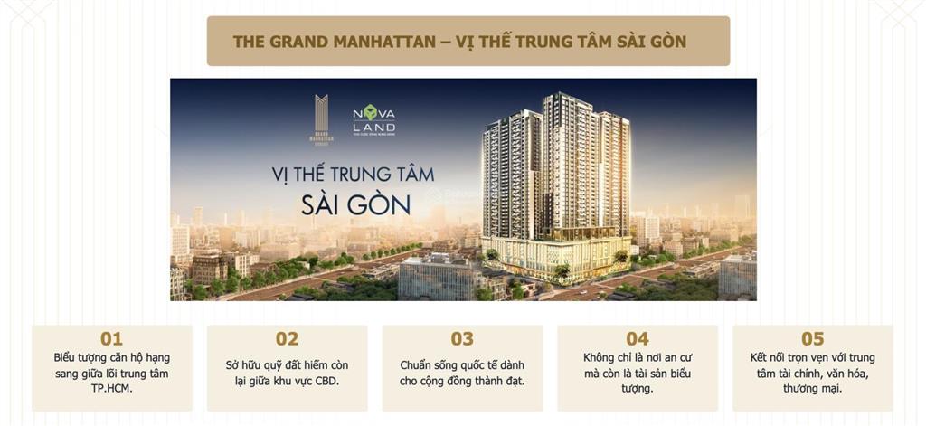 The grand manhattan 3pn giá 16,99 tỷ nổi bật hiện tại | tặng bãi đậu ô tô định danh