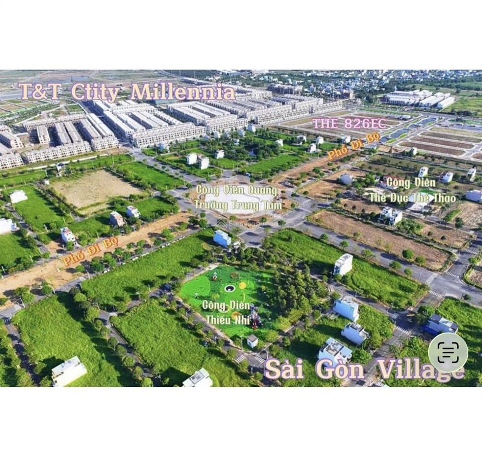 Chính chủ bán gấp nền saigon village view công viên đường 12m. 80m2 sổ sẵn. giá 1 tỷ 820