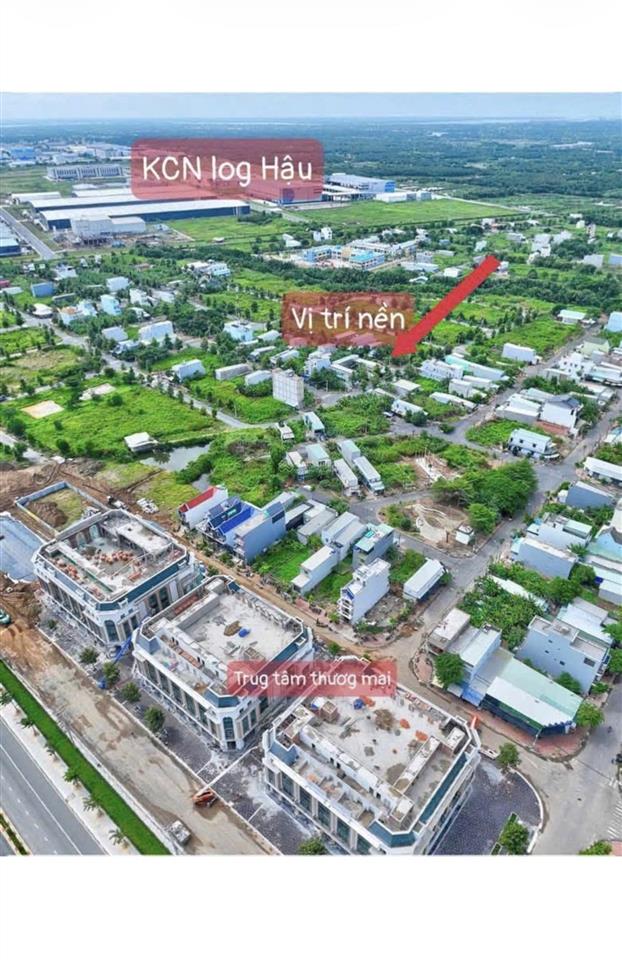 Bán gấp nền 100m2 kdc thái sơn long hậu long an. sổ sẵn giá 1 tỷ 870