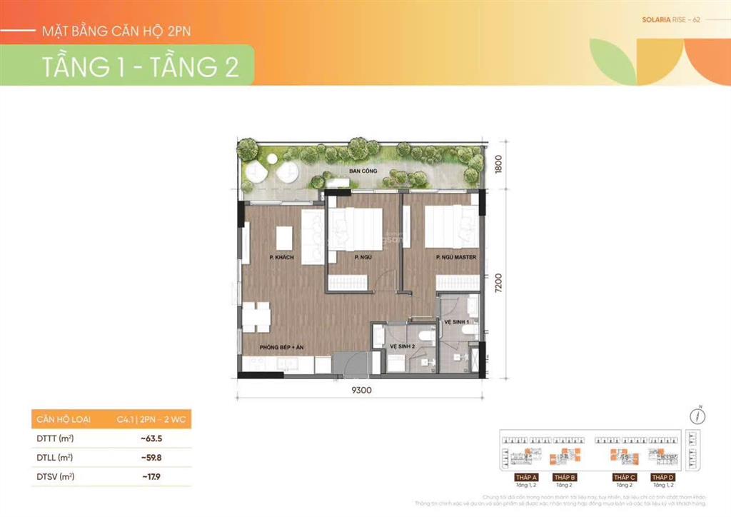 Mở bán căn hộ sân vườn tầng 2 solaria rise