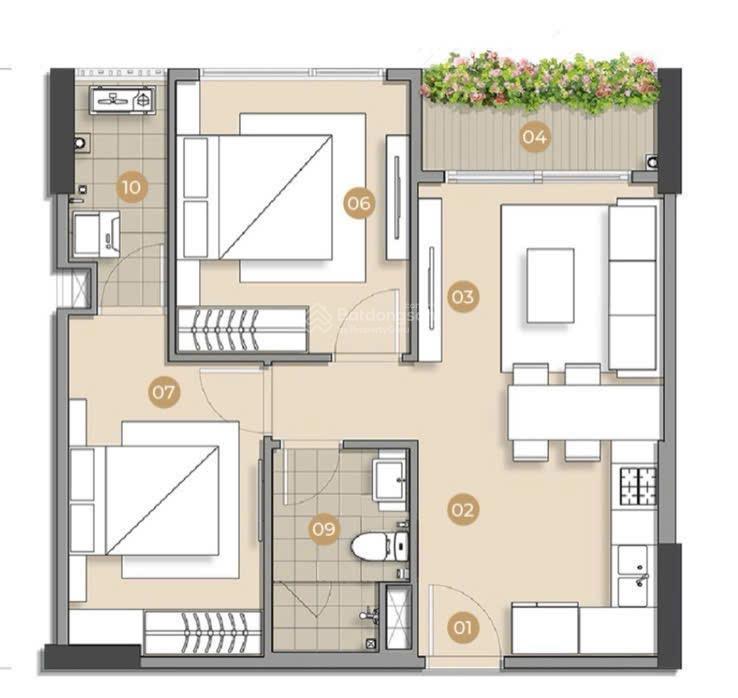 Hot! mở bán căn 60m2 trellia cove | mizuki park ký hđ trực tiếp cđt 4,3ty